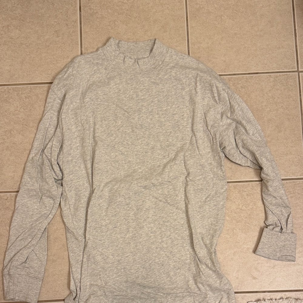 Abercrombie & Fitch Light Gray mock neck